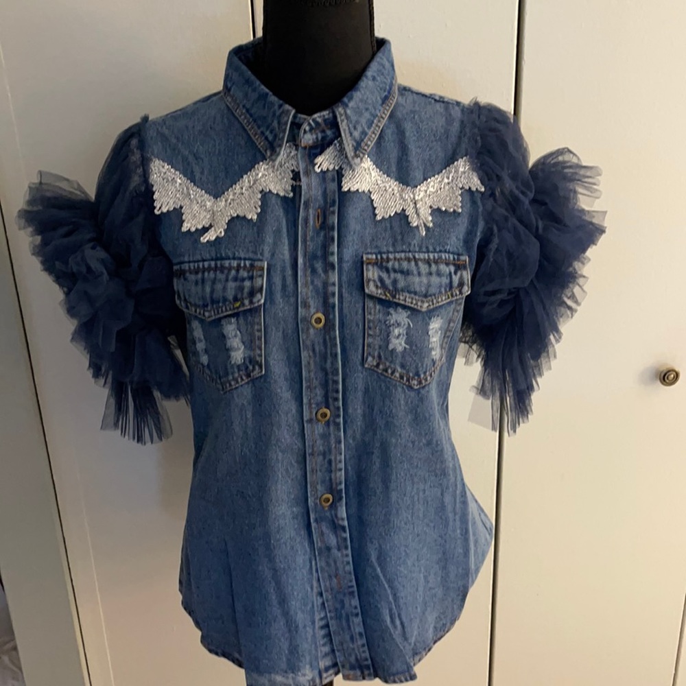 Denim shirt for women